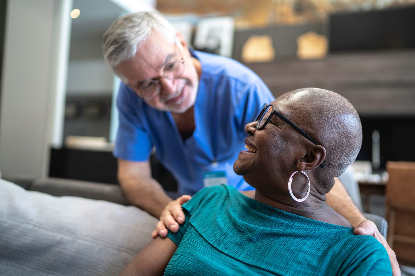 iStock-1183441256 person greeting another